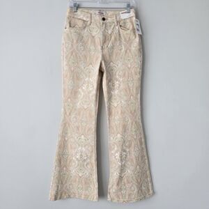 Wrangler Fierce High Rise Flare Jeans Paisley Print NWT
